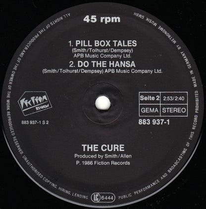 The Cure : Boys Don't Cry (New Voice • Club Mix) (12", Maxi)