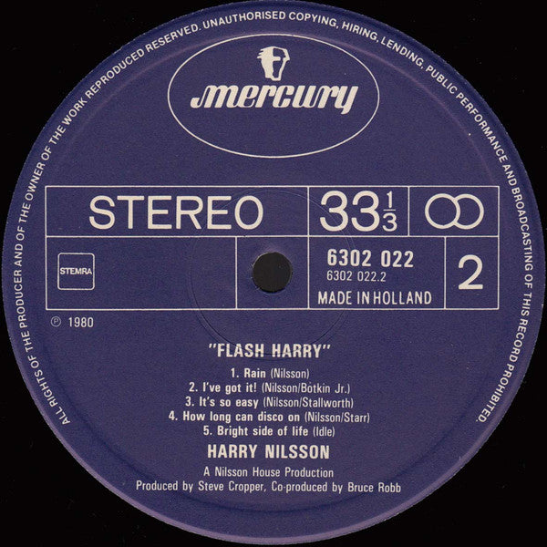 Harry Nilsson : Flash Harry (LP, Album)