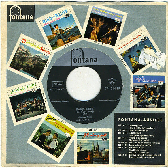 Gunnar Kinch & Sein Orchester* : Bop-A-Lena / Baby Baby (7", Single)