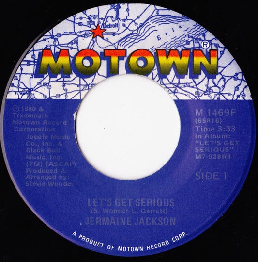 Jermaine Jackson : Let's Get Serious (7", Single, Lab)