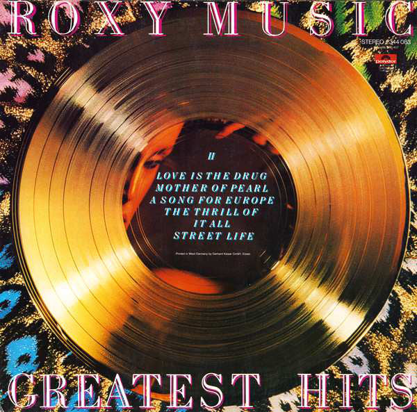 Roxy Music : Greatest Hits (LP, Comp, RE)