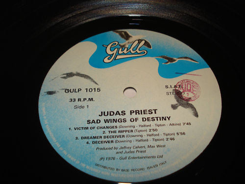 Judas Priest : Sad Wings Of Destiny (LP, Album, RE)