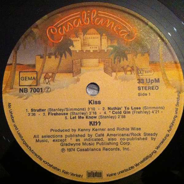 Kiss : Kiss (LP, Album, RE)