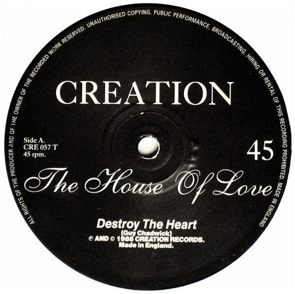 The House Of Love : Destroy The Heart (12", Single)
