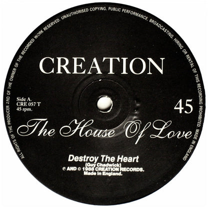 The House Of Love : Destroy The Heart (12", Single)