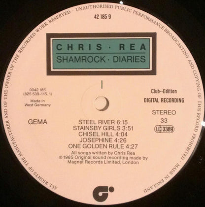 Chris Rea : Shamrock Diaries (LP, Album, Club)