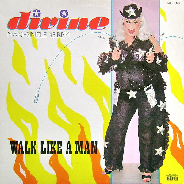 Divine : Walk Like A Man (12", Maxi)