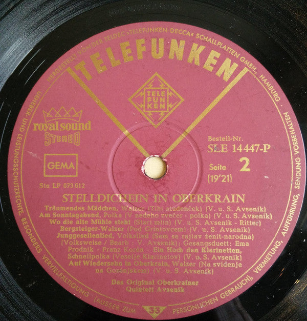 Slavko Avsenik Und Seine Original Oberkrainer : Stelldichein In Oberkrain (LP, Album)