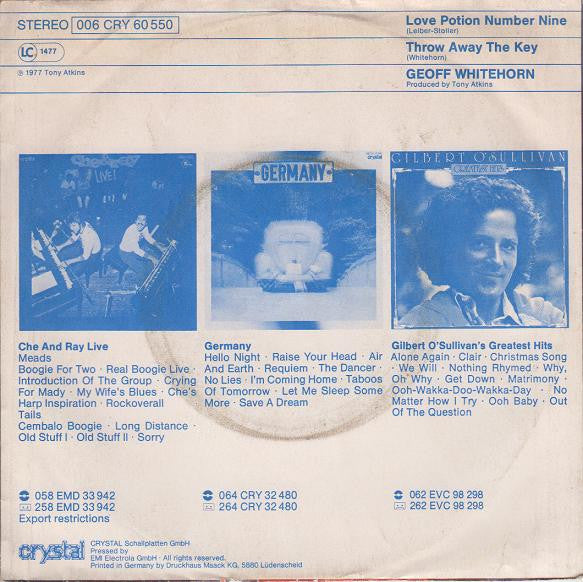 Geoff Whitehorn : Love Potion Number Nine (7")
