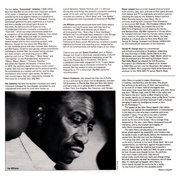 Cannonball Adderley : Big Man: The Legend Of John Henry (2xLP, Album, Promo, Gat)