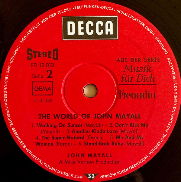 John Mayall : The World Of John Mayall (LP, Comp)