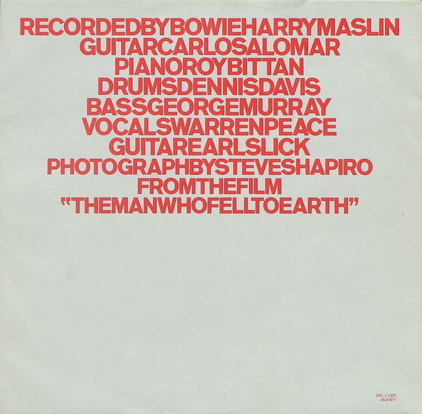David Bowie : Station To Station (LP, Album, RE)