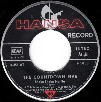 The Countdown Five* : Shaka Shaka Na Na (7", Single)