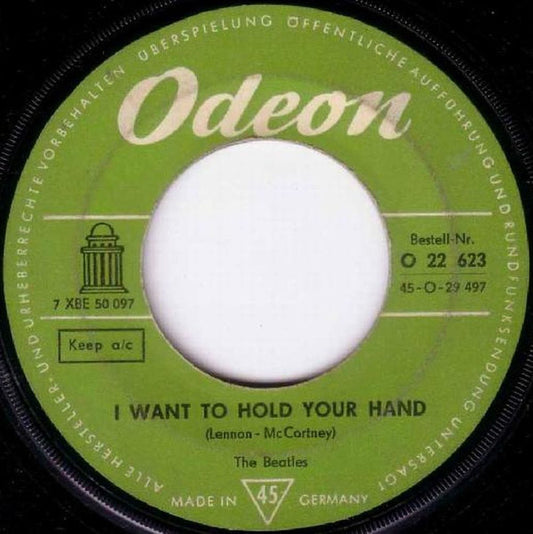 The Beatles : I Want To Hold Your Hand (7", Single, Mono)