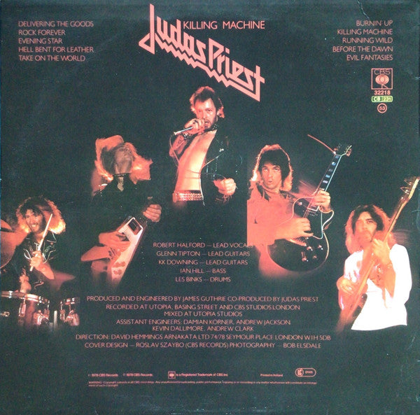 Judas Priest : Killing Machine (LP, Album, RE)