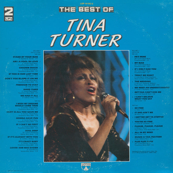 Tina Turner : The Best Of Tina Turner (2xLP, Comp)