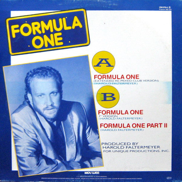 Harold Faltermeyer : Formula One (12", Maxi)