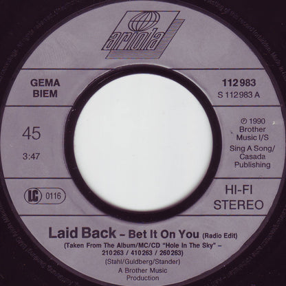 Laid Back : Bet It On You (7", Single)