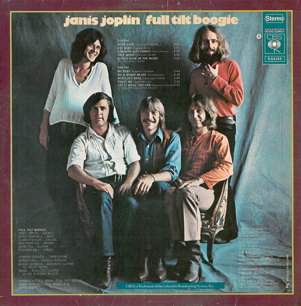 Janis Joplin : Pearl (LP, Album)