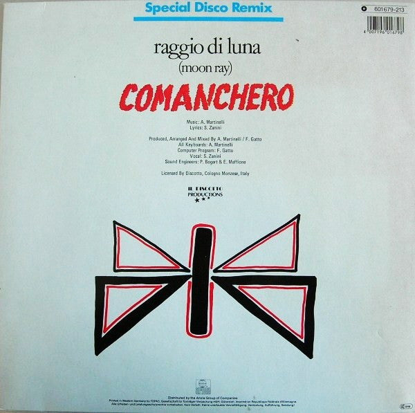 Raggio Di Luna : Comanchero (Special Disco Remix) (12", Maxi)