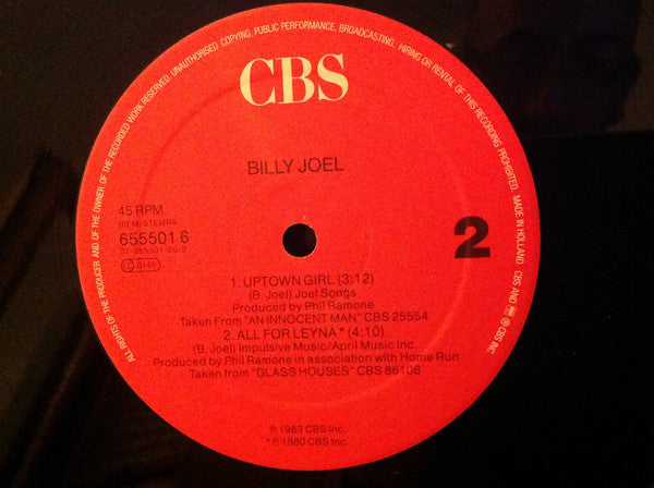 Billy Joel : I Go To Extremes (12", Maxi)
