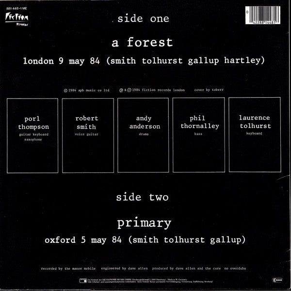 The Cure : Excerpt - The Cure Live (12", Single)