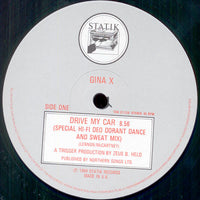 Gina X : Drive My Car (12", Single)