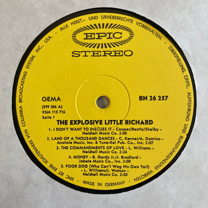Little Richard : The Explosive Little Richard (LP, Album)