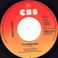Men At Work : It's A Mistake (7", Single)