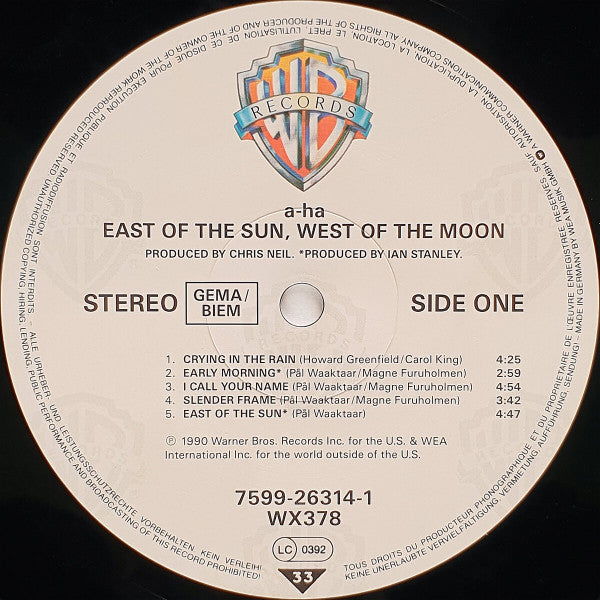 a-ha : East Of The Sun, West Of The Moon (LP, Album)