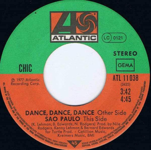 Chic : Dance, Dance, Dance (7", Single)