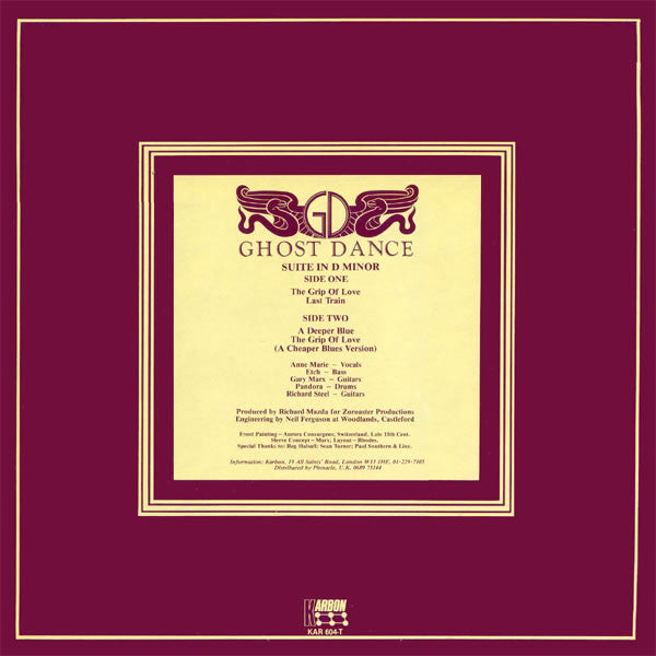 Ghost Dance : The Grip Of Love (12", Single)