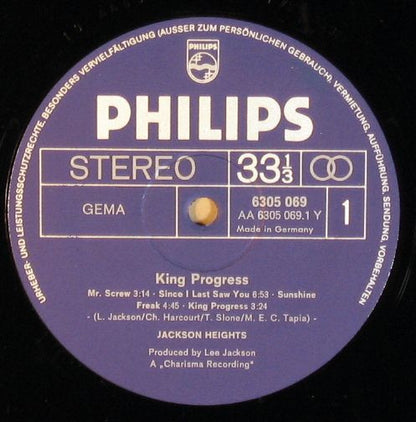 Jackson Heights : King Progress (LP, Album)