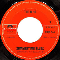 The Who : Summertime Blues (7", Single, Mono)
