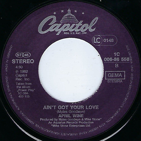 April Wine : Enough Is Enough (7", Single)