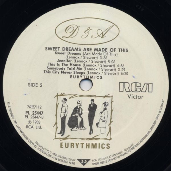 Eurythmics : Sweet Dreams (Are Made Of This) (LP, Album)