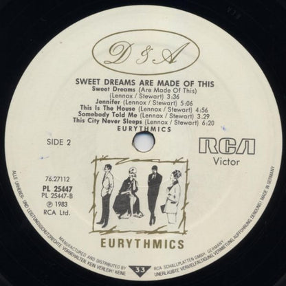 Eurythmics : Sweet Dreams (Are Made Of This) (LP, Album)