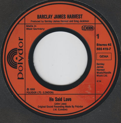 BJH* : He Said Love (7", Single)