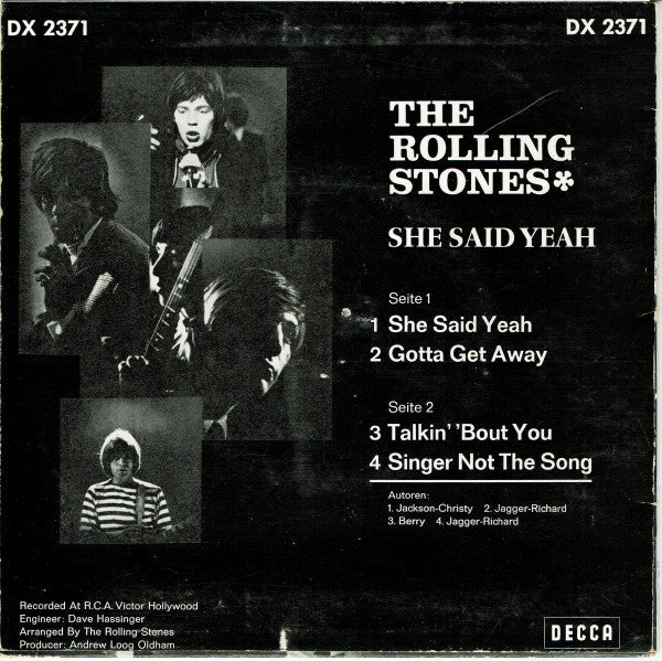 The Rolling Stones : She Said Yeah (7", EP)