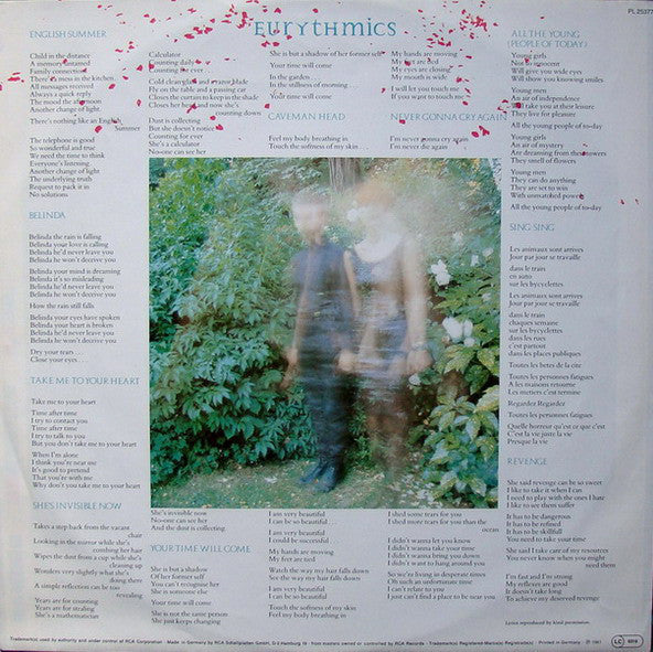 Eurythmics : In The Garden (LP, Album, Ora)