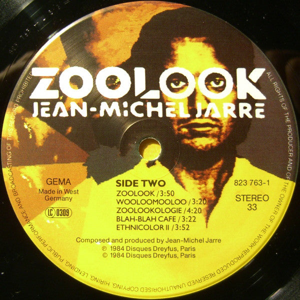 Jean-Michel Jarre : Zoolook (LP, Album)