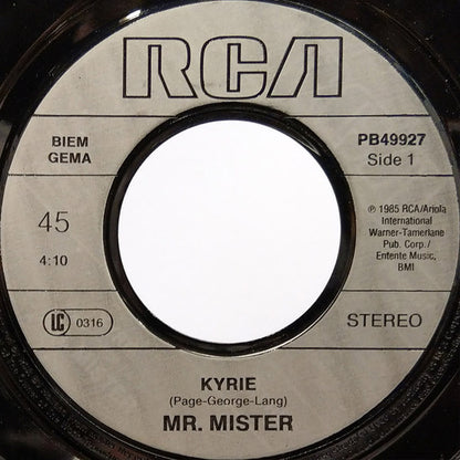 Mr. Mister : Kyrie (7", Single)
