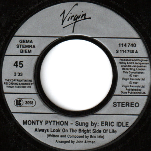 Monty Python : Always Look On The Bright Side Of Life... (7", Comp)