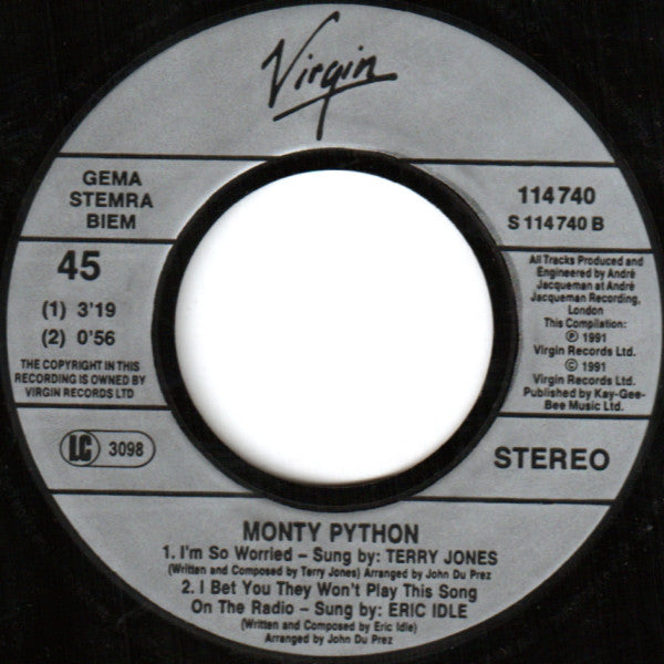 Monty Python : Always Look On The Bright Side Of Life... (7", Comp)
