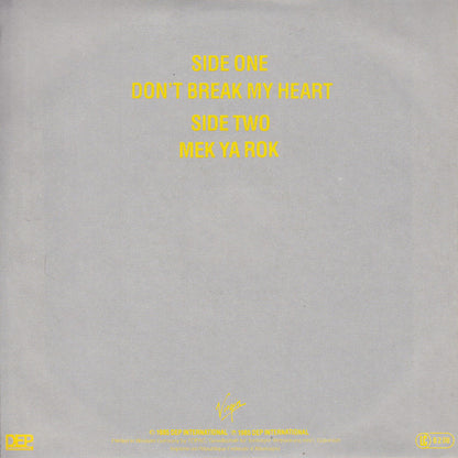 UB40 : Don't Break My Heart (7", Single)