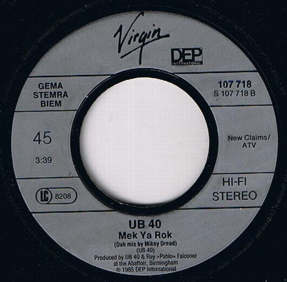 UB40 : Don't Break My Heart (7", Single)