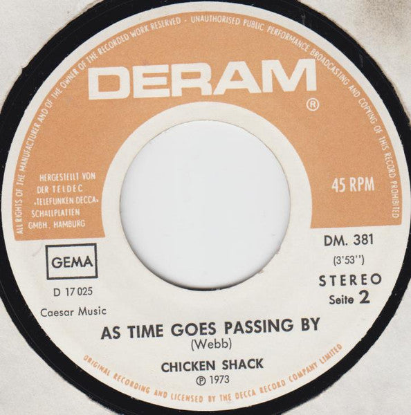 Chicken Shack : You Know Could Be Right (7")
