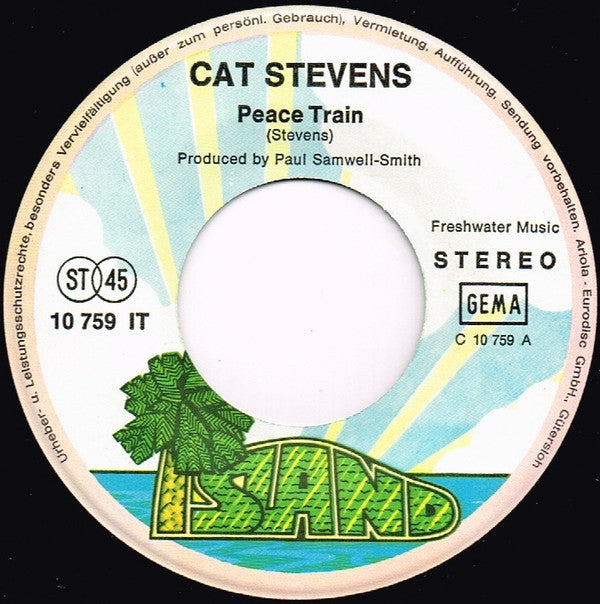 Cat Stevens : Peace Train (7", Single)