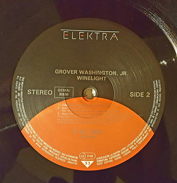 Grover Washington, Jr. : Winelight (LP, Album, RE)
