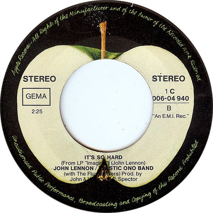 John Lennon / Plastic Ono Band* With The Flux Fiddlers : Imagine (7", Single)